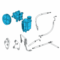OEM Ram 3500 Power Steering Pump Diagram - 68193091AB