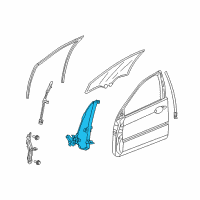 OEM Acura Regulator Assembly, Right Front Door Power Diagram - 72210-SJA-A01