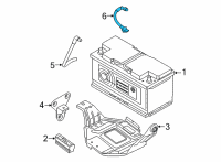 OEM 2021 BMW 840i xDrive Gran Coupe BATTERY CABLE PLUS DUAL STOR Diagram - 61-12-8-802-901