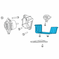 OEM 2014 Jeep Grand Cherokee CROSSMEMBER-Transmission Diagram - 68110246AD