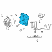 OEM Dodge Durango Bracket-Engine Mount Diagram - 68275987AA