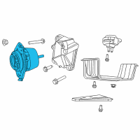 OEM Dodge Durango ISOLATOR-Engine Mount Diagram - 5038548AC