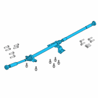 OEM Lincoln Continental Drive Shaft Diagram - GD9Z-4R602-A