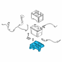 OEM 2015 Hyundai Tucson Tray Assembly-Battery Diagram - 37150-2S000