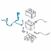 OEM 2015 Kia Sportage Battery Wiring Assembly Diagram - 918503W020