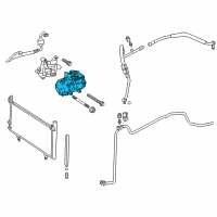 OEM 2015 Toyota Avalon Compressor Assembly Diagram - 88370-33020