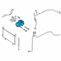 OEM 2017 Toyota Avalon Compressor Assembly Diagram - 88370-33020