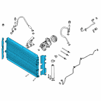 OEM 2022 Ford Mustang Condenser Diagram - FR3Z-19712-C