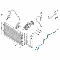 OEM 2015 Ford Mustang Evaporator Tube Diagram - FR3Z-19835-F