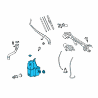 OEM 2020 Toyota RAV4 Washer Reservoir Diagram - 85315-0R060