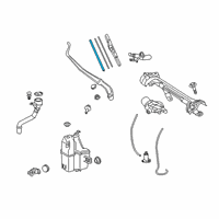 OEM 2016 Toyota RAV4 Wiper Blade Refill Diagram - 85214-0R040