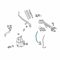 OEM 2020 Toyota RAV4 Washer Hose Diagram - 90068-33332