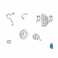 OEM Ford Excursion Splash Shield Diagram - F81Z-1214-AA