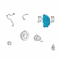 OEM 1999 Ford F-250 Super Duty Caliper Diagram - 8U9Z-2B121-AB