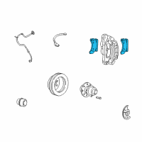 OEM 2001 Ford F-250 Super Duty Front Pads Diagram - 5C3Z-2001-BB