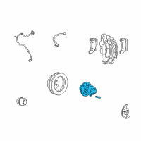 OEM 2001 Ford F-350 Super Duty Front Hub Diagram - F81Z-1104-BH