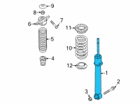 OEM 2022 Kia Sorento Shock ABSORBER Assembly Diagram - 55307P4050