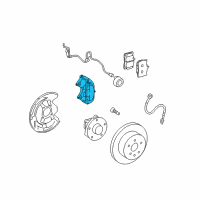 OEM Lexus GS430 Driver Disc Brake Cylinder Assembly Diagram - 47750-30530