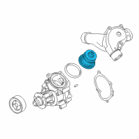 OEM 2003 BMW M3 Engine Coolant Thermostat Diagram - 11-53-1-318-274