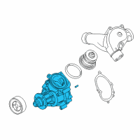 OEM 2004 BMW M3 Engine Water Pump Diagram - 11-51-7-838-118