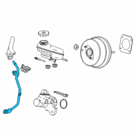 OEM 2017 Cadillac ATS Vacuum Tube Diagram - 12665850