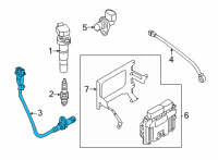 OEM Kia Seltos Engine Crankshaft Position Sensor Diagram - 391802B080