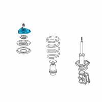 OEM Honda CR-V Mount, Left Front Shock Absorber Diagram - 51925-S6M-014