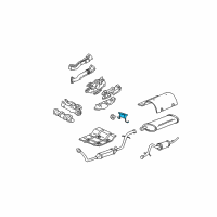 OEM 2000 Chevrolet Venture Hanger Asm-Exhaust Tail Pipe Diagram - 10337619