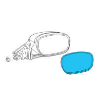 OEM 2015 Dodge Charger Glass-Mirror Replacement Diagram - 68103028AA