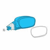 OEM Dodge Outside Rear-View Mirror Right Diagram - 1LD58DX8AK