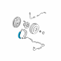 OEM 2001 Honda Odyssey Parking Brake Shoe Diagram - 43153S0X013