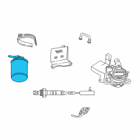 OEM 2003 Dodge Ram 1500 CANISTER-Vapor Diagram - 53030837