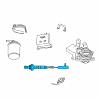 OEM 1993 Jeep Grand Wagoneer Oxygen Sensor Replaces Diagram - 56028301