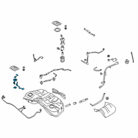 OEM Kia K900 Plate & Sender Assembly Diagram - 31130D2600