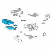 OEM 2020 Lexus UX250h Seat Sub-Assembly FR RH Diagram - 71101-76040-A3