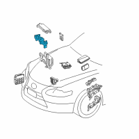 OEM 2016 Lexus RC300 Block Assembly, Relay Diagram - 82660-24020