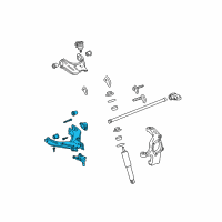 OEM 2006 Chevrolet Colorado Lower Control Arm Diagram - 15104114