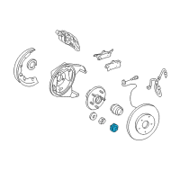 OEM 2000 Chrysler Concorde Nut-Hub And Bearing Diagram - 4616211