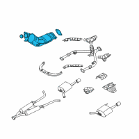 OEM Infiniti Three Way Catalytic Converter Diagram - B08B2-JK20B