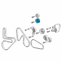 OEM 2022 Cadillac CT5 Pulley Diagram - 12678295