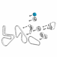 OEM 2022 Chevrolet Camaro Pulley Diagram - 12665845