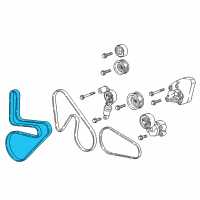 OEM 2022 Chevrolet Camaro Supercharger Belt Diagram - 12668317