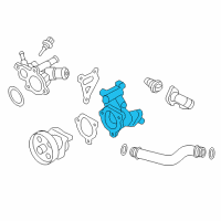 OEM 2013 Nissan Altima Cover-Water Pump Diagram - 21013-3TA0A