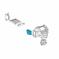 OEM 2022 Lexus GX460 Blower Damper Servo Sub-Assembly, No.1 Diagram - 87106-33270