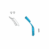 OEM 2008 BMW X5 Cover, Column D, Left Diagram - 51-43-6-955-501