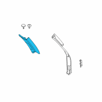 OEM 2008 BMW X5 Cover Column C Left Diagram - 51-43-8-037-365