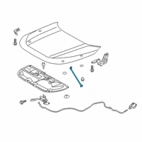 OEM 2021 Toyota RAV4 Support Rod Diagram - 53440-0R050