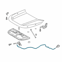 OEM Toyota RAV4 Prime Release Cable Diagram - 53630-0R050