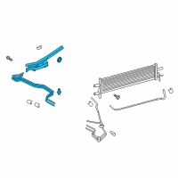 OEM Ford F-250 Super Duty Cooler Line Diagram - HC3Z-7R081-G