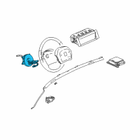 OEM 2003 Saturn Vue Coil Asm, Inflator Restraint Steering Wheel Module (W/ Accessory Contact) Diagram - 15298229